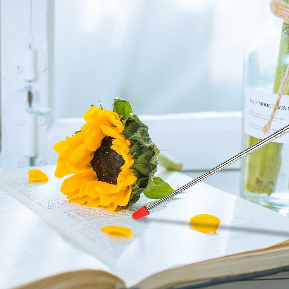 Telescopic Teachers Pointer Stick, 47.24in Retractable Teaching Pointer,...