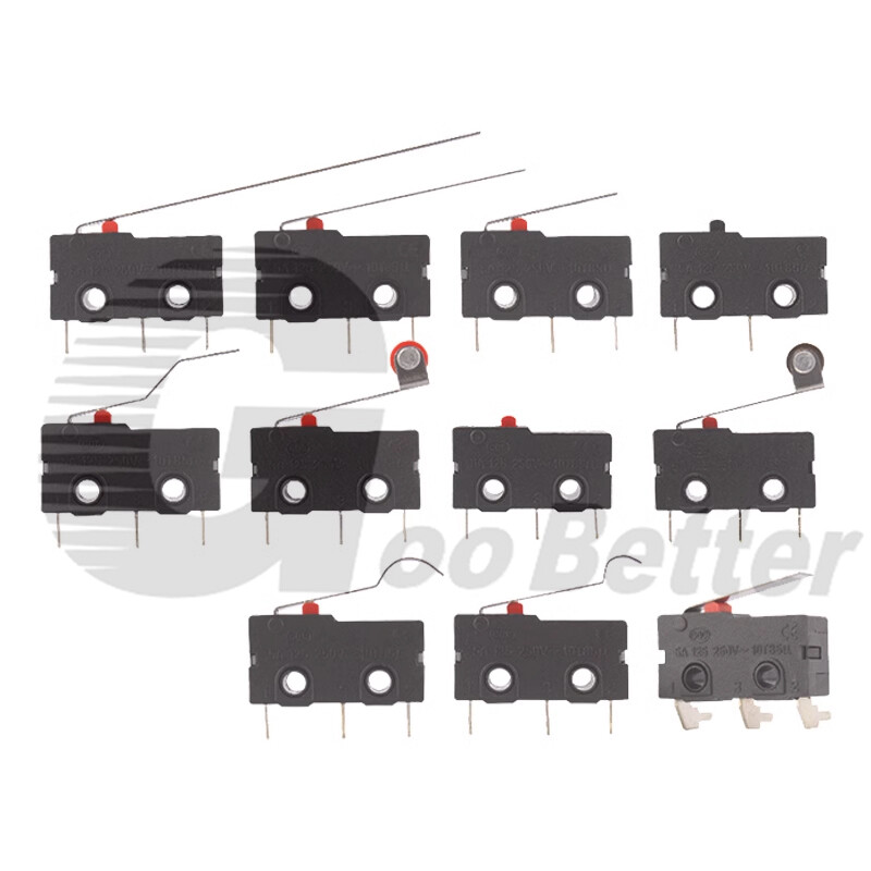 Micro Microswitch Limit Switch Long Curved Roller Lever Snap Action Limit Switch