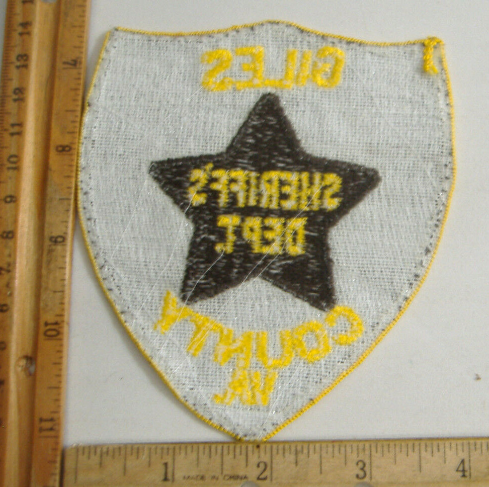 GILES CO. VIRGINIA SHERIFF FABRIC PATCH
