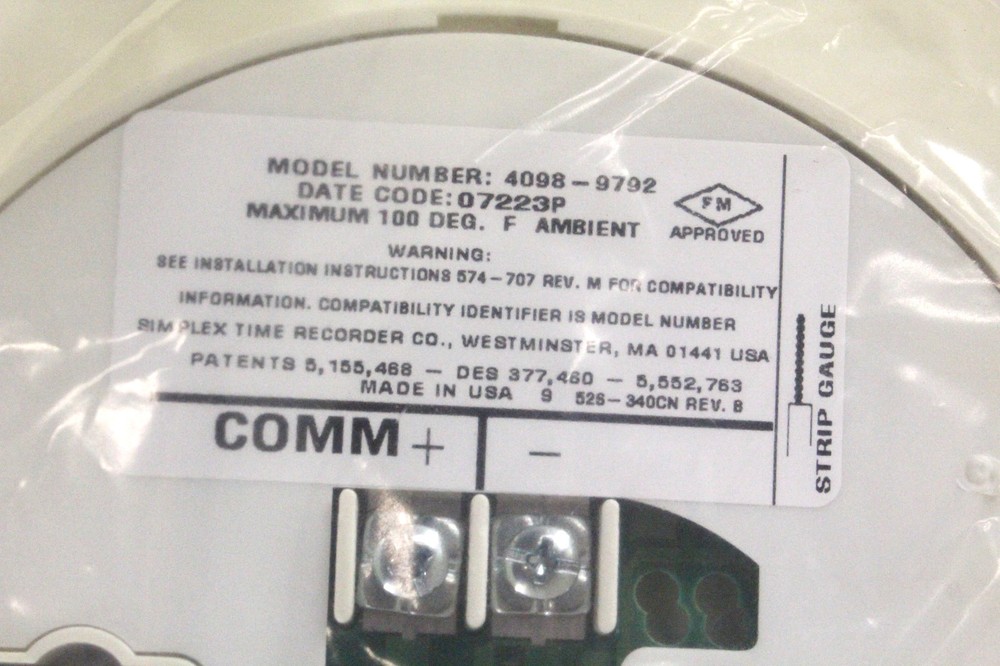 SIMPLEX 4098-9792 - SSD SENSOR BASE