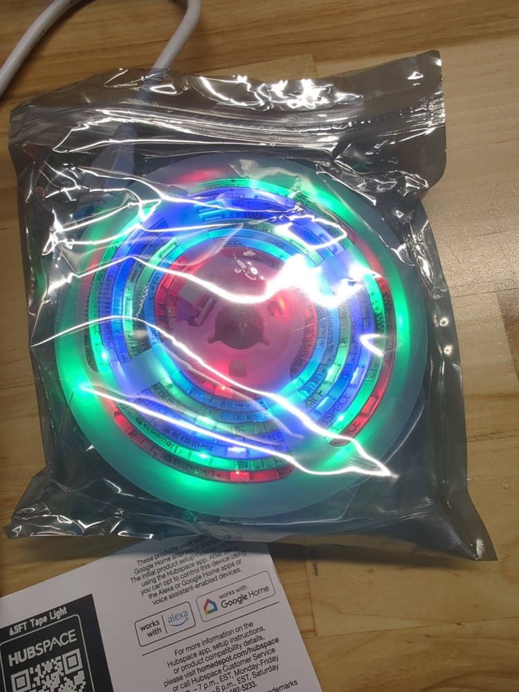 Smart RGWBIC Dynamic Color Changing Dimmable Plug-In LED Strip Light Hubspace
