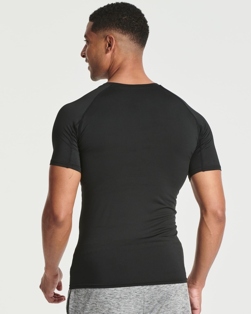 4 Pack: Mens Short Sleeve Shirts Compression Base Layer Tight Thermal Undersh...