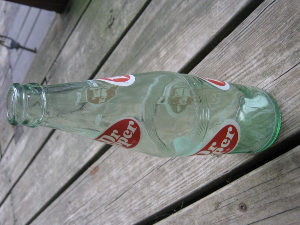 Vintage Old Dr Pepper Empty Bottle 16 0z