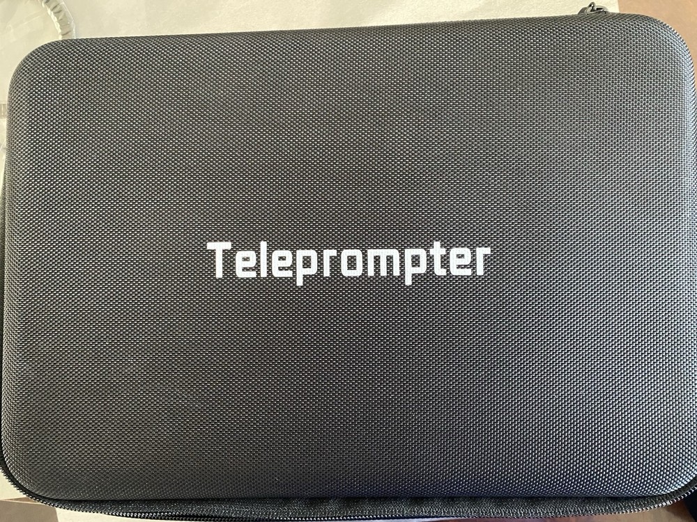 DSLR Smartphone Teleprompter Kit w/ Case Phone Tablet Video Script Reader