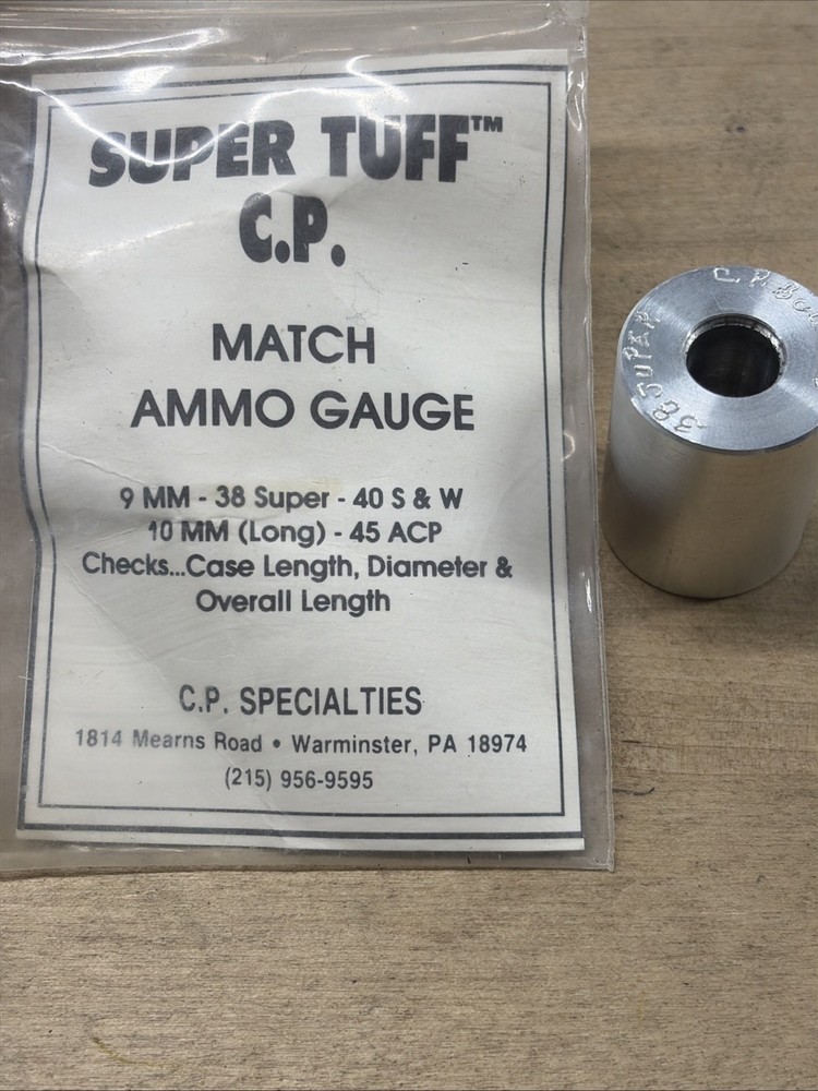 CP Match Ammo Gauge 38 Super