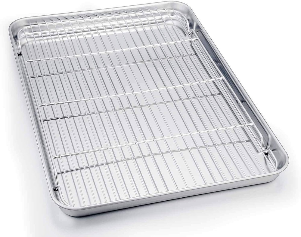 Stainless Steel Baking Sheet with Cooling Rack Set