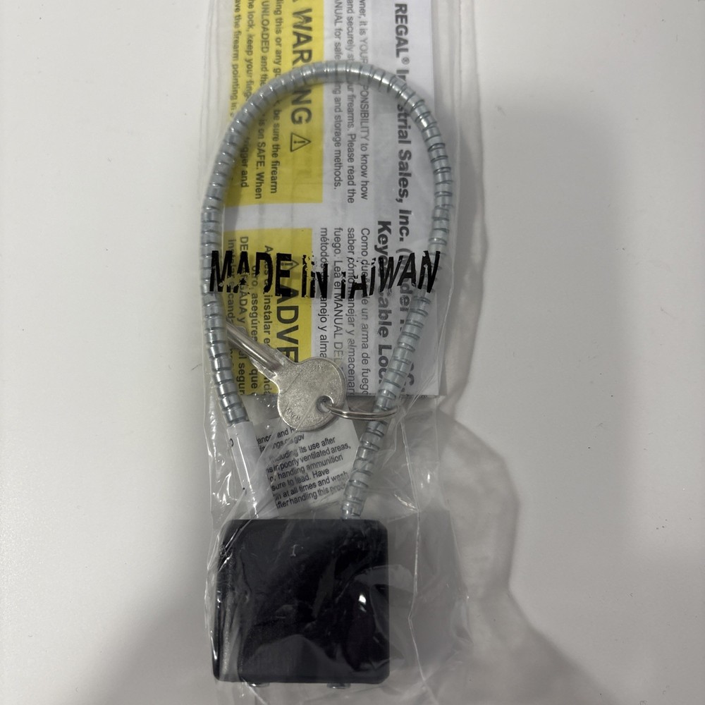 Keyed Cable Gun Locks, Short.