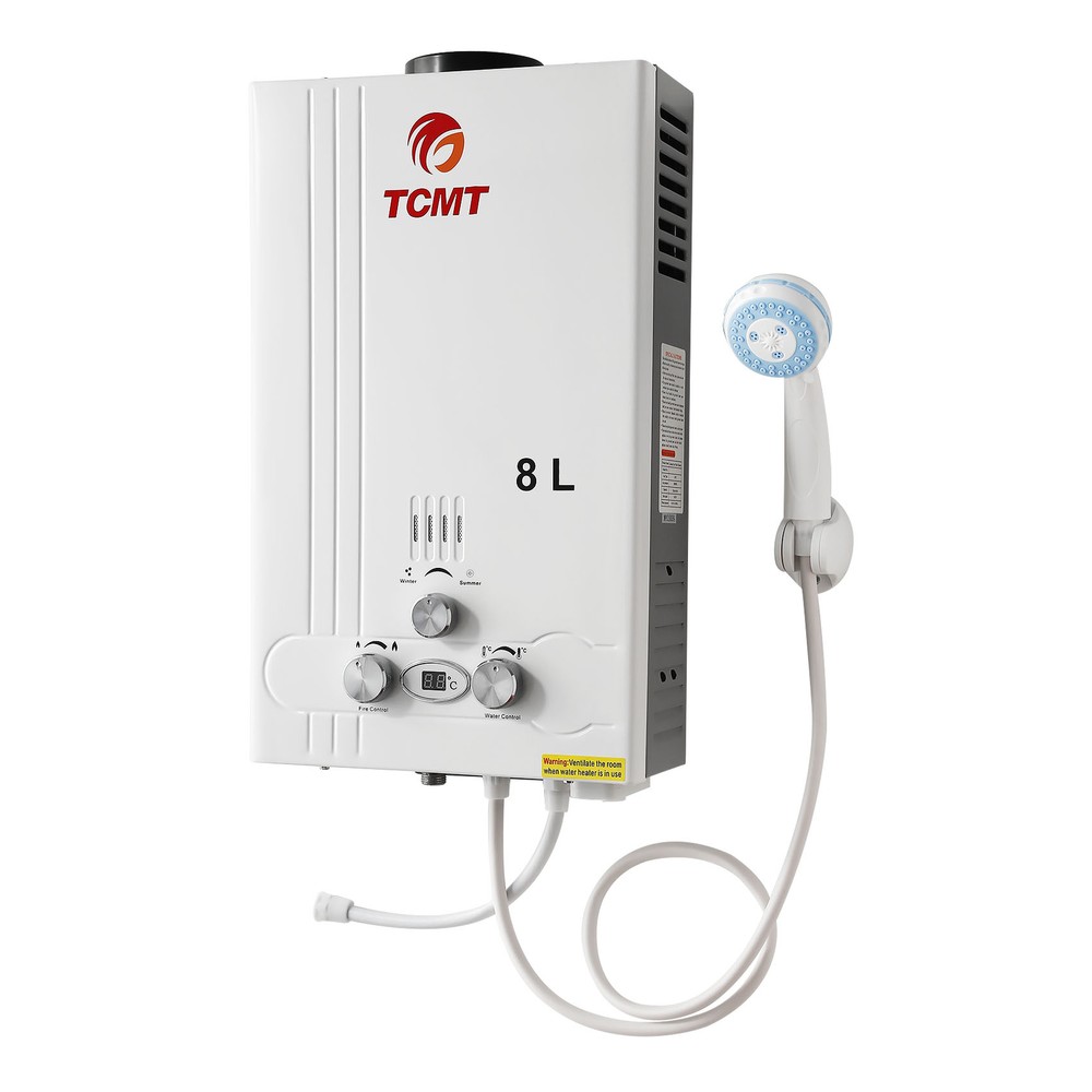 8L Propane Tankless Water Heater Gas LPG On Demand Water Heater Water Boiler