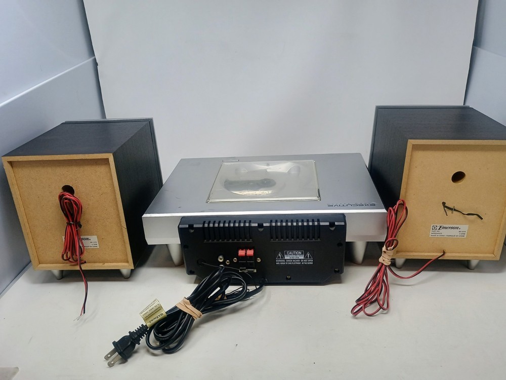 Emerson ES769 Executive Micro System Stereo w/ Speakers, Disc Read Issues, READ