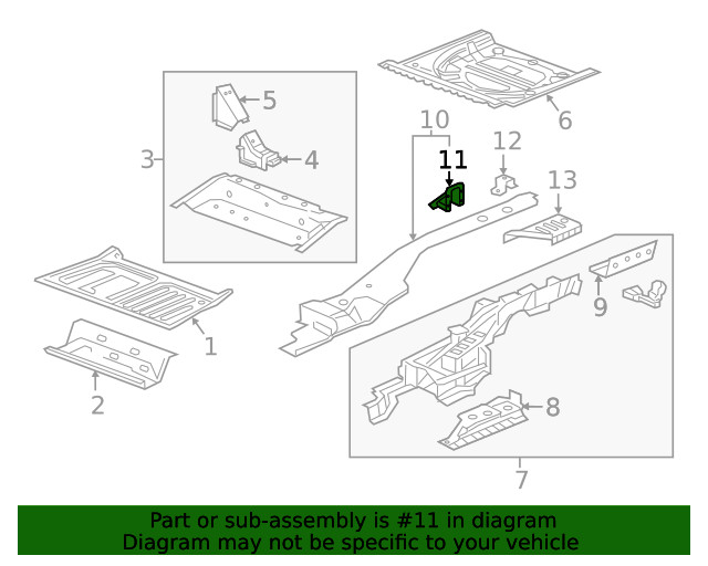 Genuine GM Upper Rail Bracket 13395079