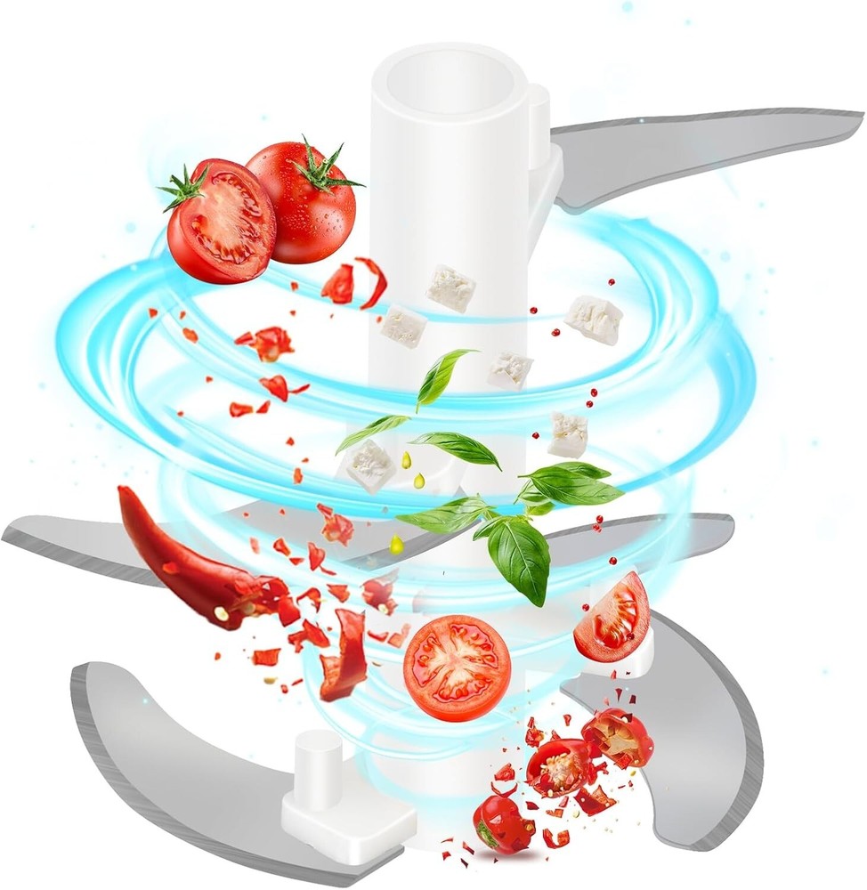 Manual Food Chopper, Hand-Pull Veggie & Garlic Mincer