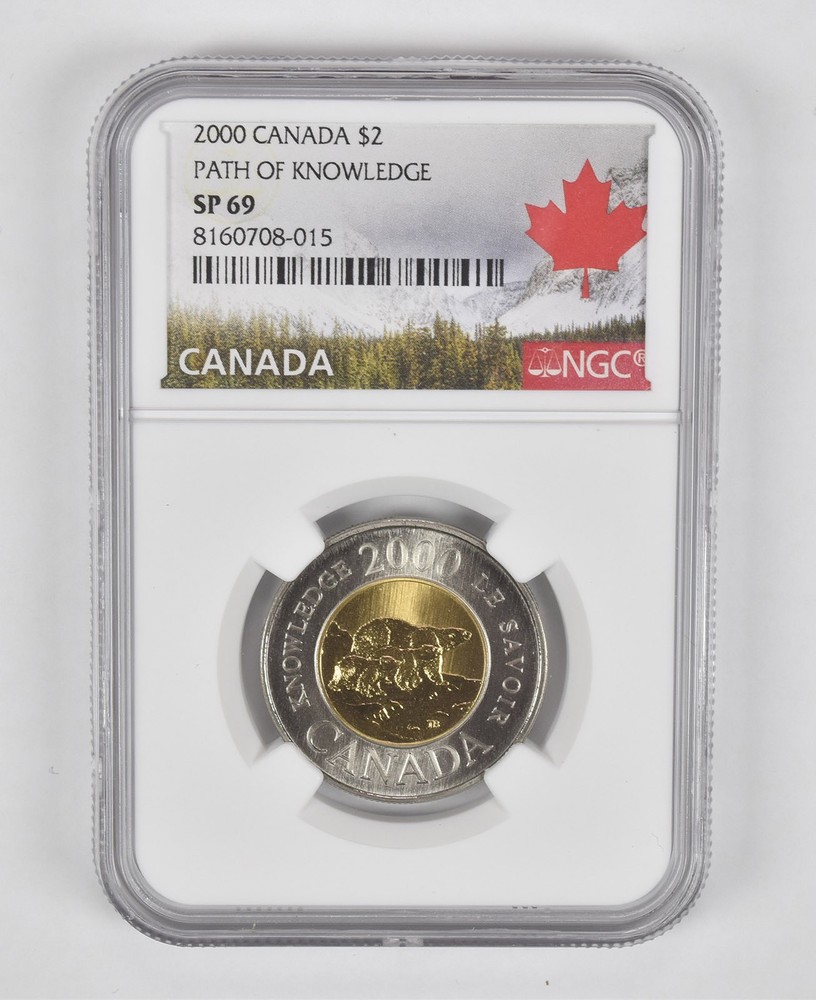 2000 Canada 2 Dollars Path Of Knowledge SP69 NGC Canada Label