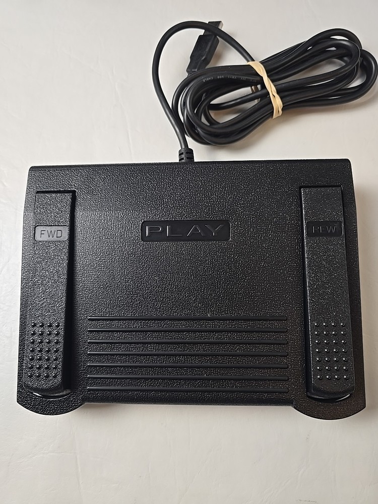 IN-DB9 INDB9 Foot Pedal for Computer 3 Button Programable Tested Working Well