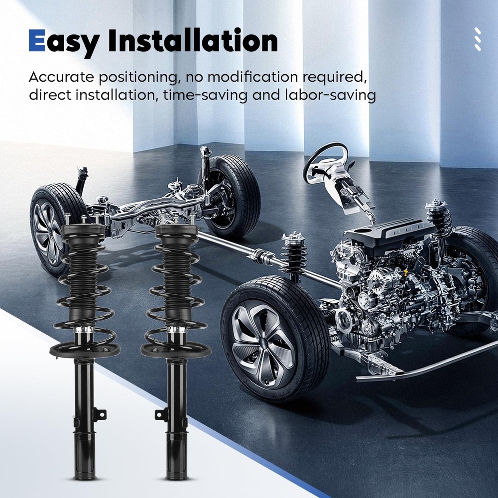 Rear Struts Assembly Shock Absorber & Sway Bar End Link Compatible with...