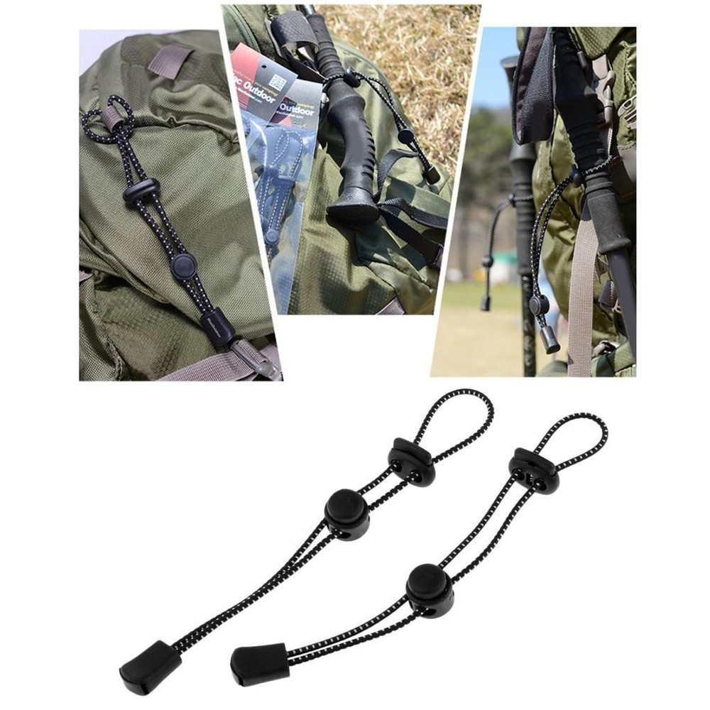 2 Pieces Backpack Securing Hiking Walking Trekking Elastic