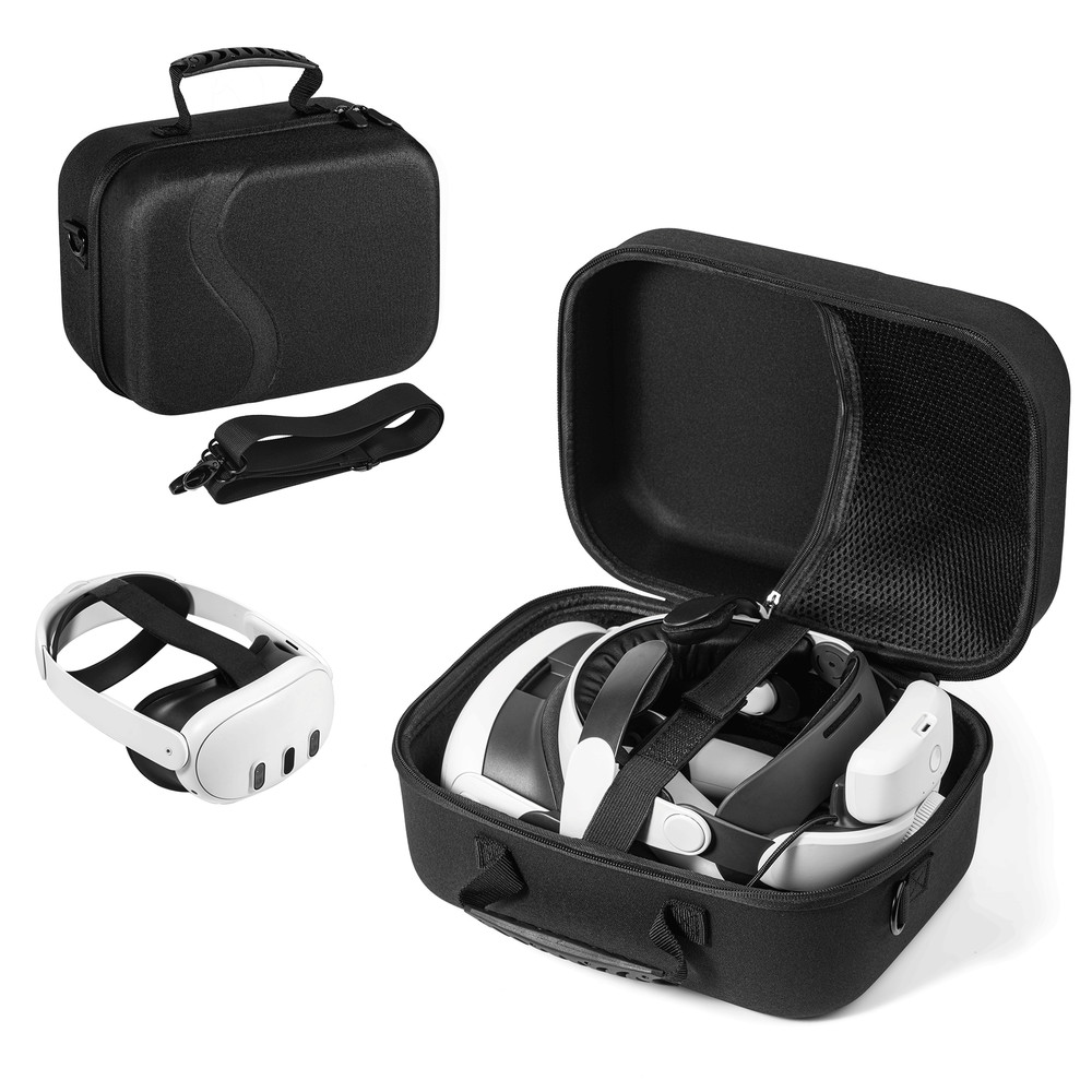 Carrying Case For Meta Quest 3 VR Headset Accessories Storage Bag Shoulder Strap