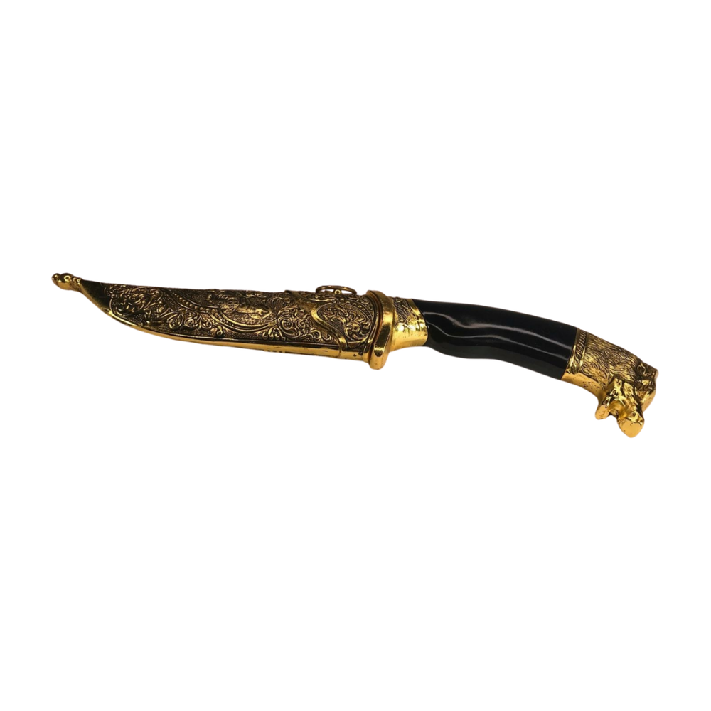 Wolf Head Fantasy Dagger with Sheath