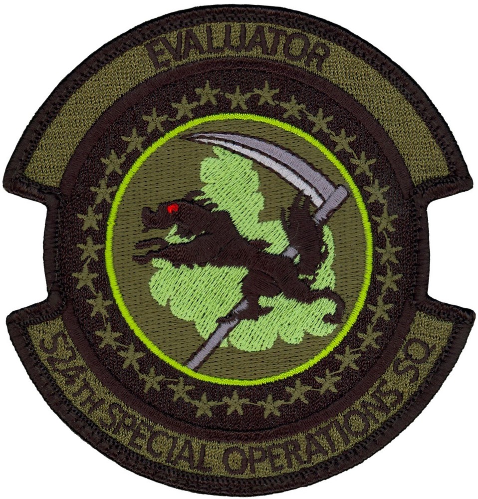 USAF 524th SPECIAL OPERATIONS SQUADRON EVALUATOR PATCH
