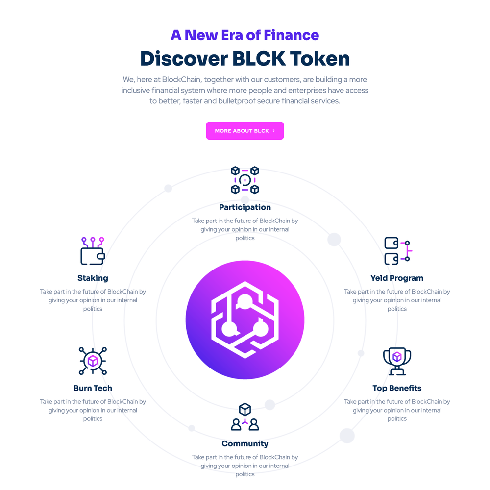 Blockchain & Crypto Website Design with Free 5GB VPS Web Hosting