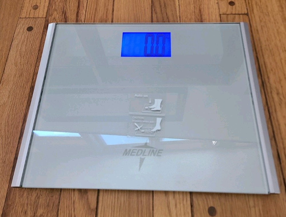 Medline Digital Floor Scale 440 Lb Capacity MDR440FD