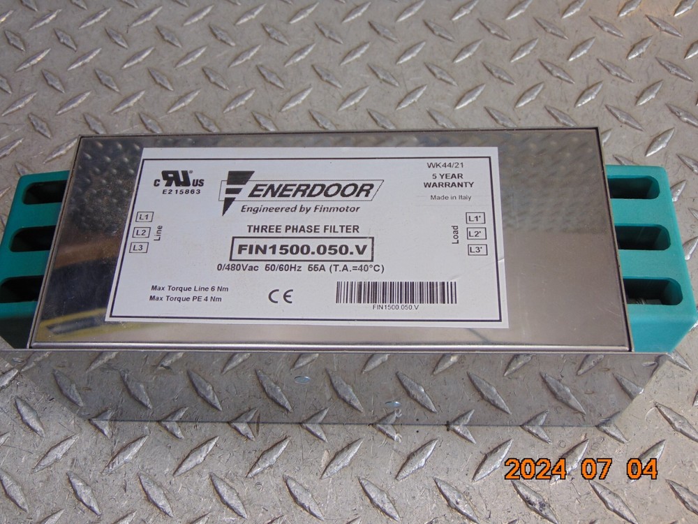 ENERDOOR FIN1500.050.V THREE PHASE FILTER