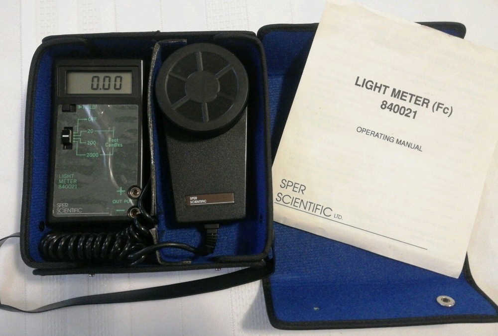 SPER SCIENTIFIC 840021 (Fc) Light Meter - EXCELLENT COND. TESTED & WORKS!