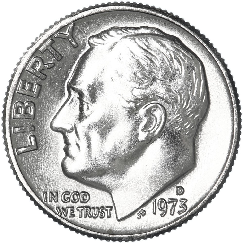 1973 D Roosevelt Dime BU US Coin