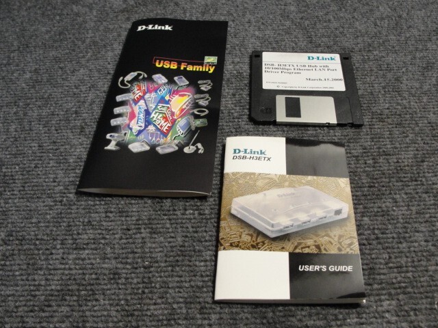 D-Link DSB-H3ETX USB Hub With 10/100Mbsp Ethernet LAN Port Driver Program