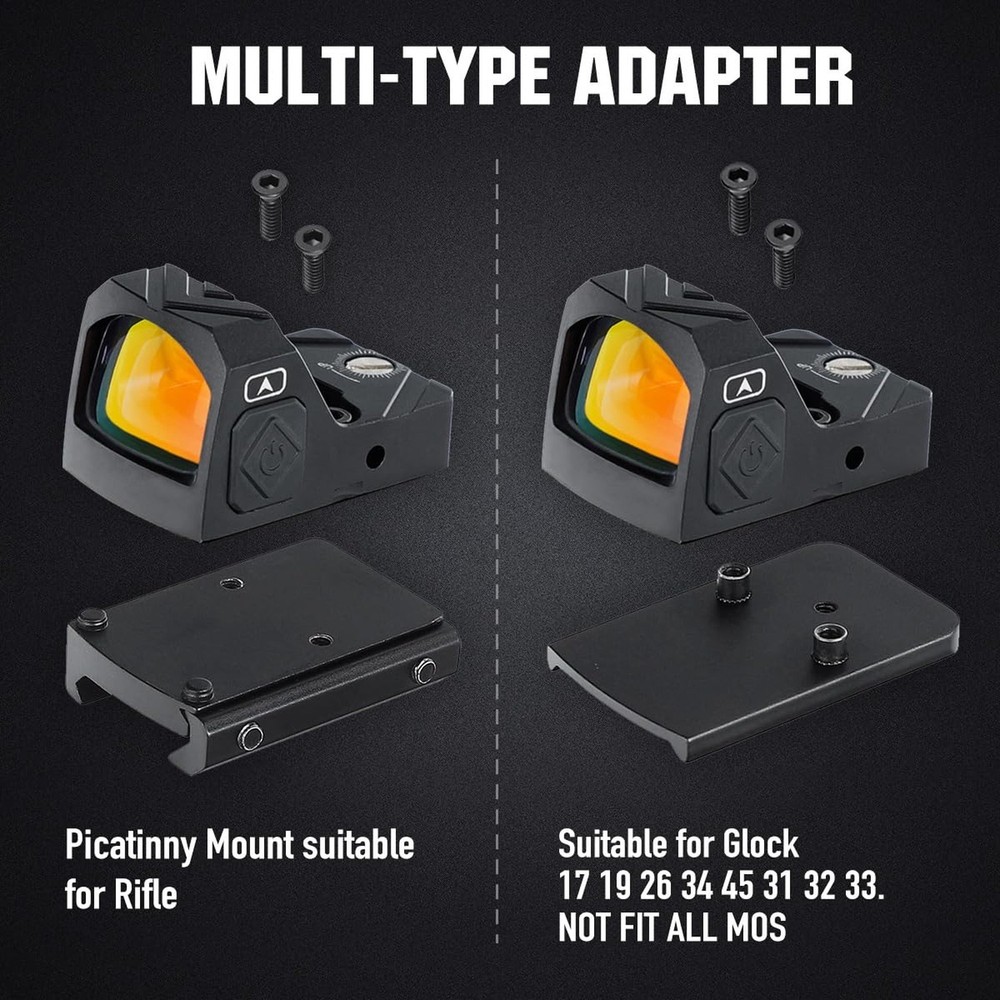 ohhunt 2 MOA Red Dot Sight | Green Dot Sight Micro Reflex Sight Shake Awake O...