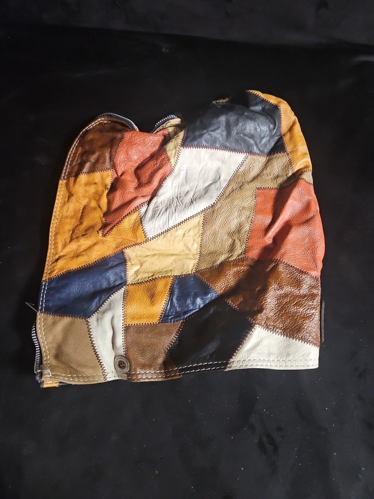 Vintage Bolsas Figueroa Mixed Leather Patchwork Golf Bag With Headcovers