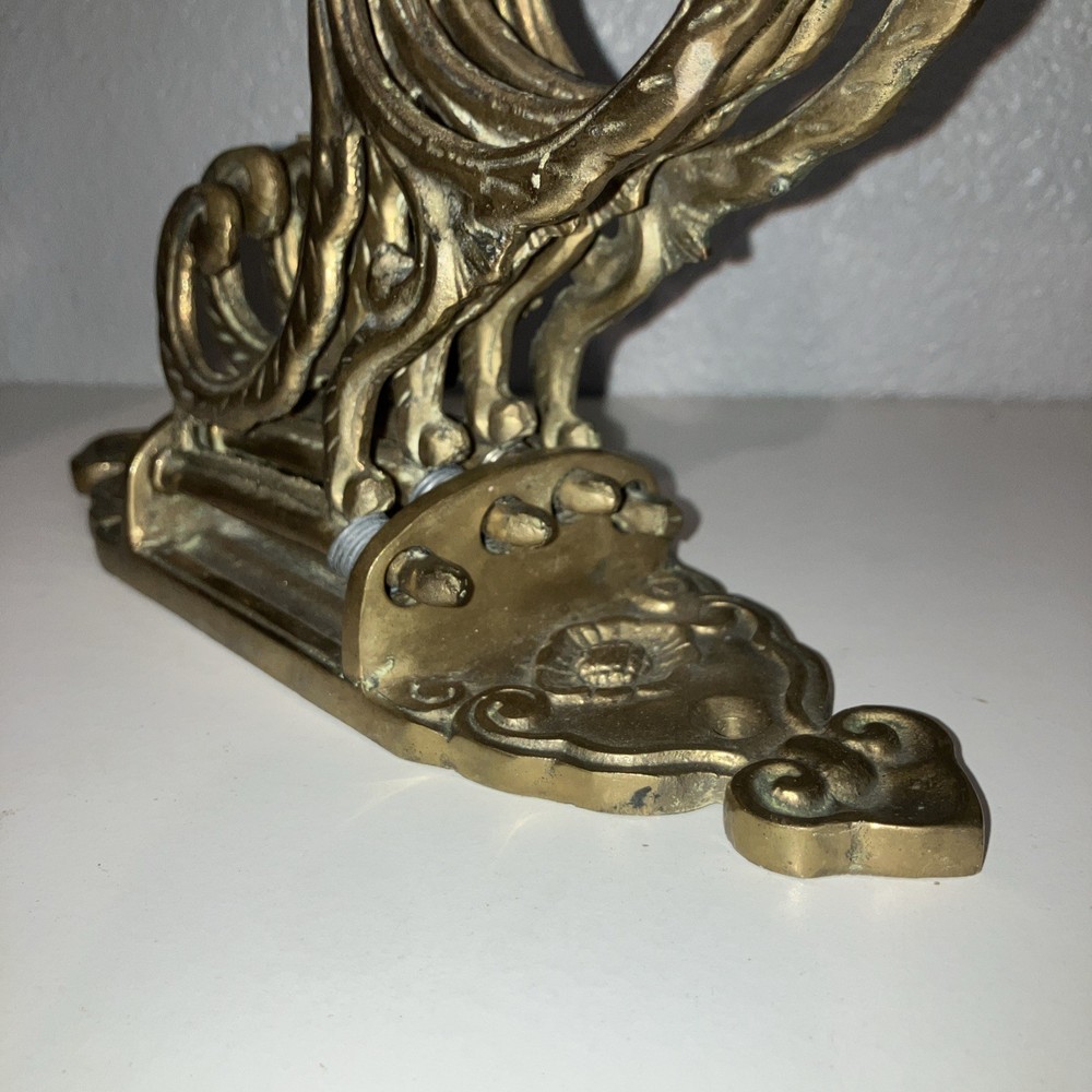 Vintage Brass Wall Hanger Coat Rack , Hooks