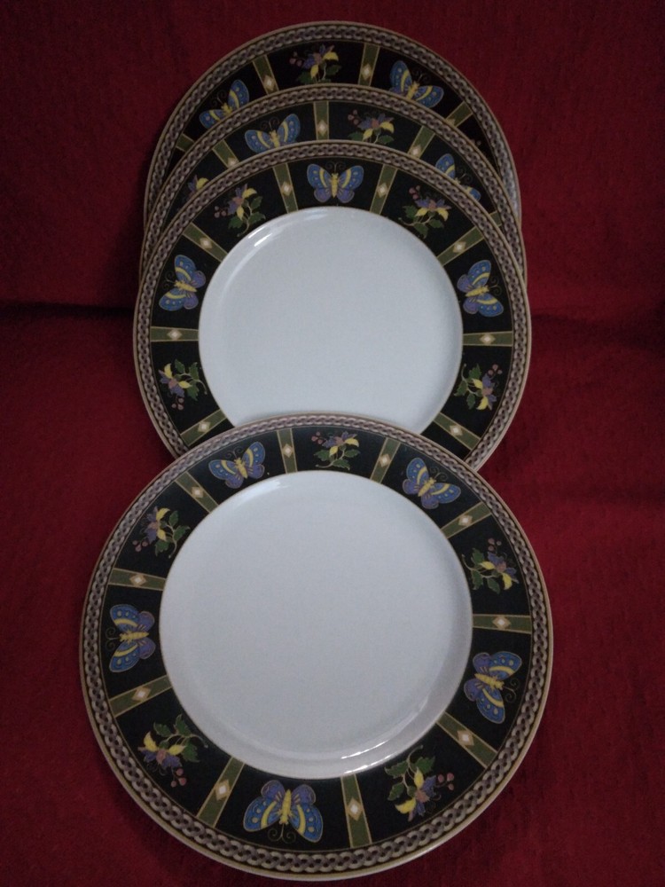 Mikasa Papillon (4) Accent Plates 8.25"