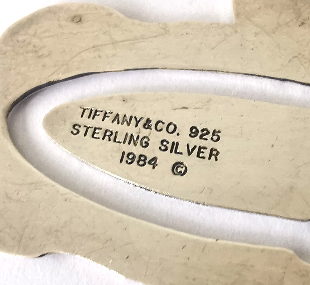 Tiffany & Co Solid Silver Teddy Bear Bookmark
