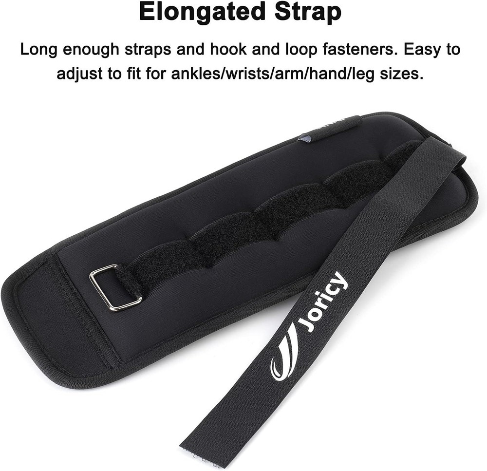 Adjustable Ankle Weights Pair 10LBS for Strength Training and Physical Therapy