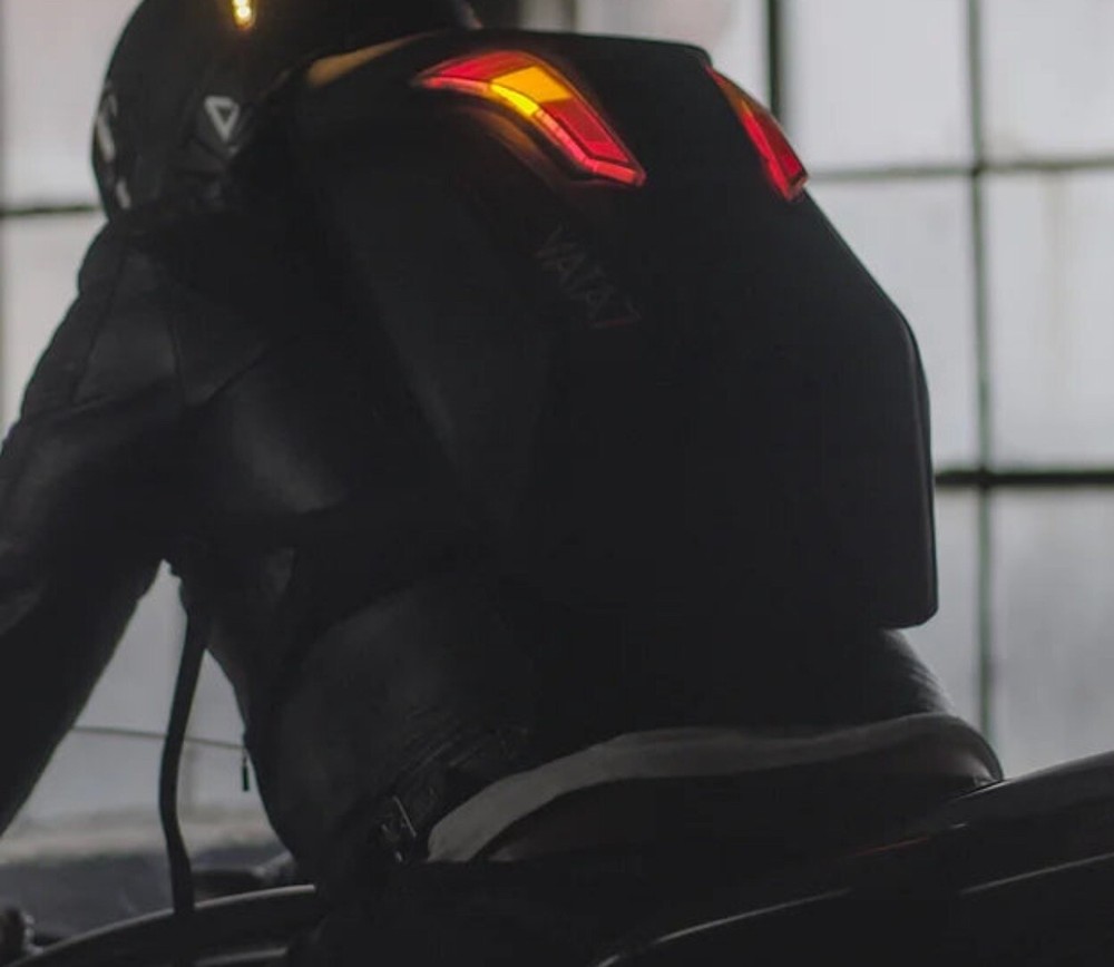 Motorcycle Turn Signal Backpack