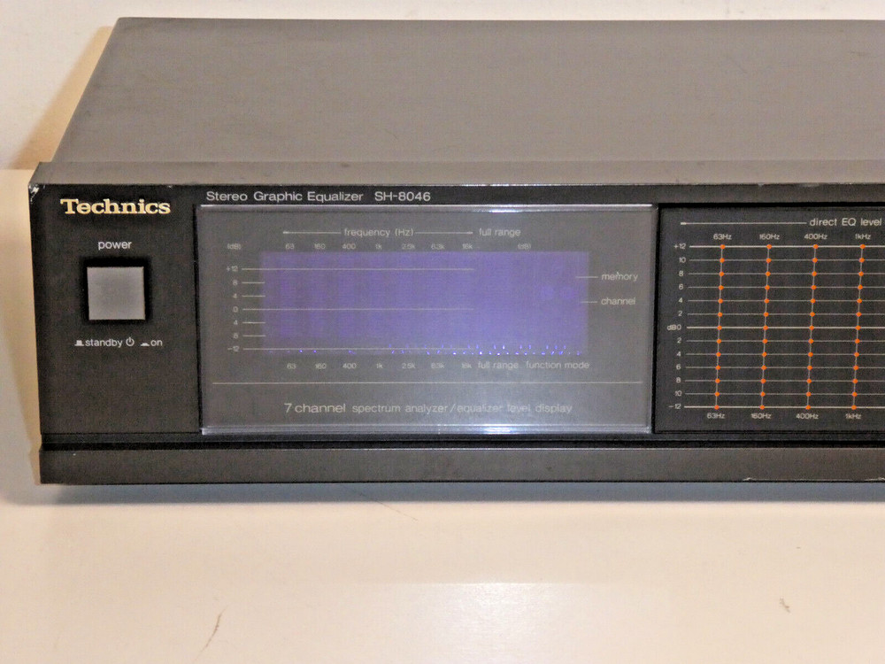 Technics SH-8046 2x7 Band High-End Stereo Graphic Equalizer with defects