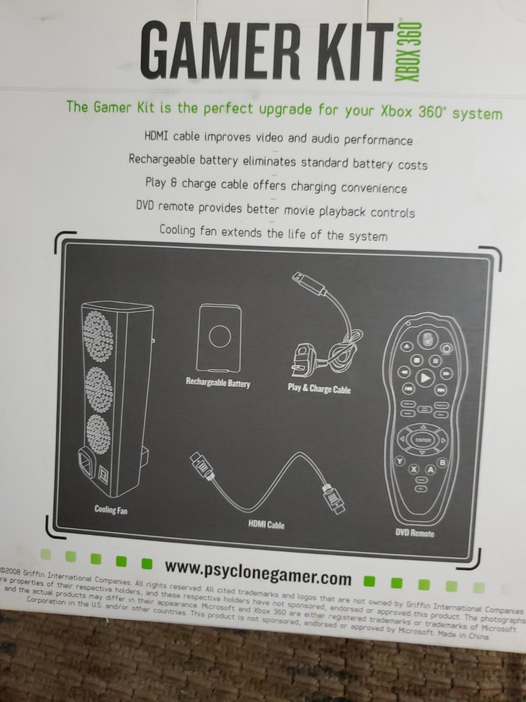 Psyclone Essentials Gamer Kit Starter Pack For Xbox 360