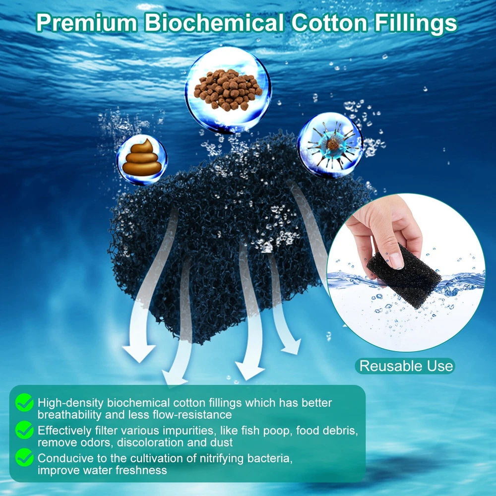 Aquarium Waterfall Filter Pump Fish Tank Hang External Oxygen Pump Water Filter