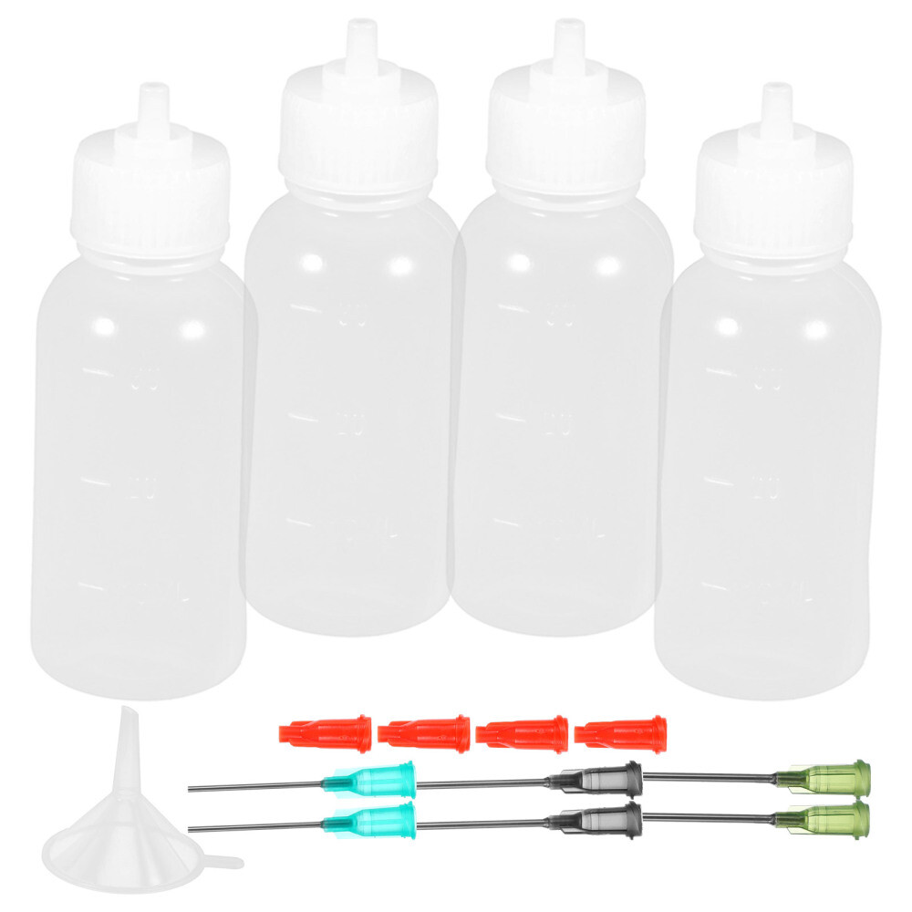 1 Set Multi-use Glue Bottles Small Needle Tip Squeeze Bottle Home