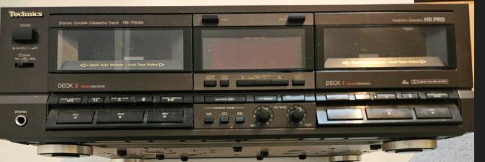 Technics double cassette deck RS-TR555