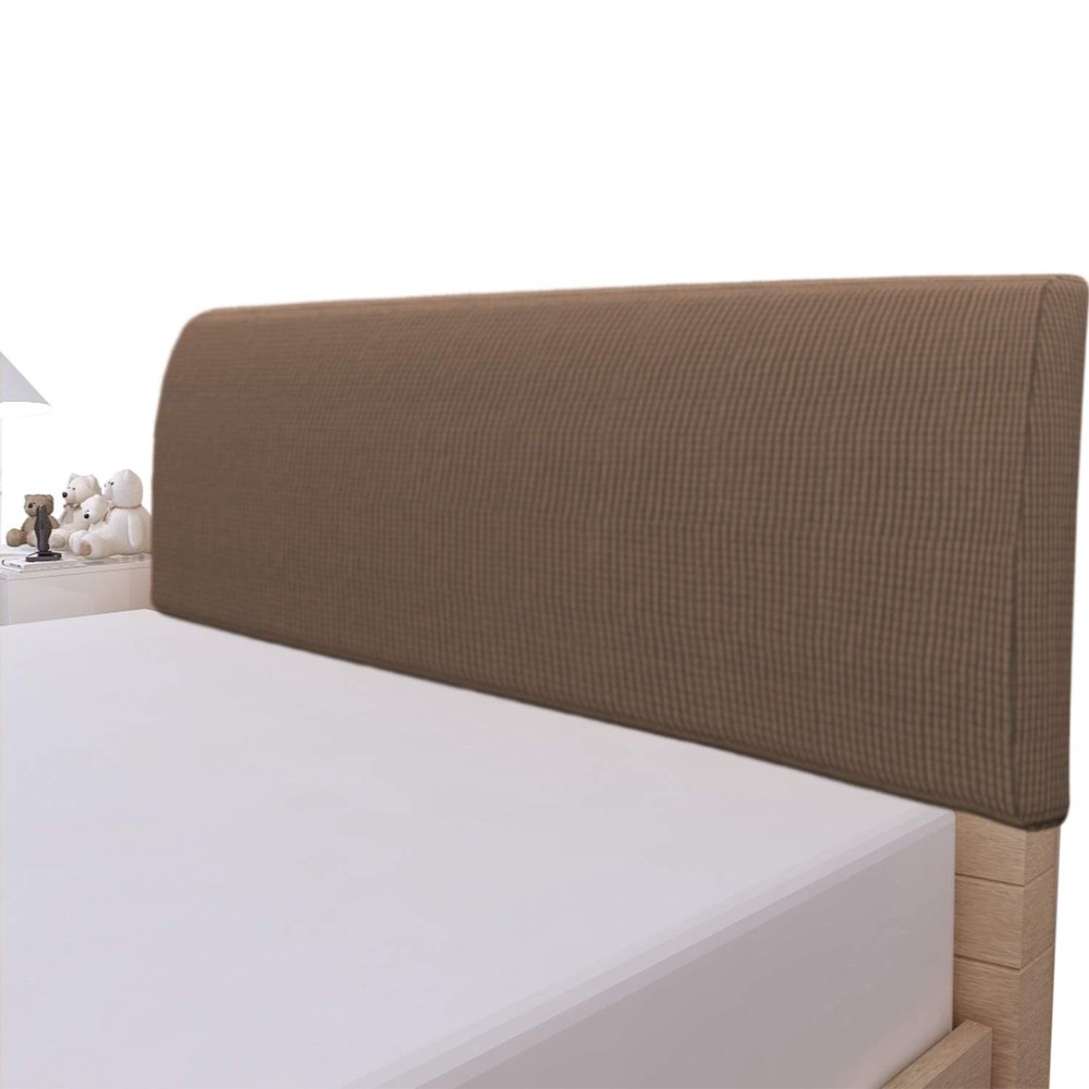 Easy-Going Stretch Bed Headboard Cover,Small Square Jacquard Headboard Slipco...