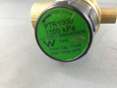 HOT WATER TANK NEFA PRESSURE AND TEMPERATURE RELIEF VALVE PTR1000 1000KPA
