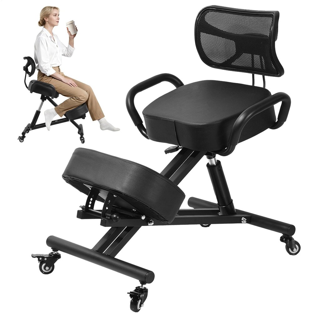 Ergonomic Kneeling Chair With Back Posture Support For Office