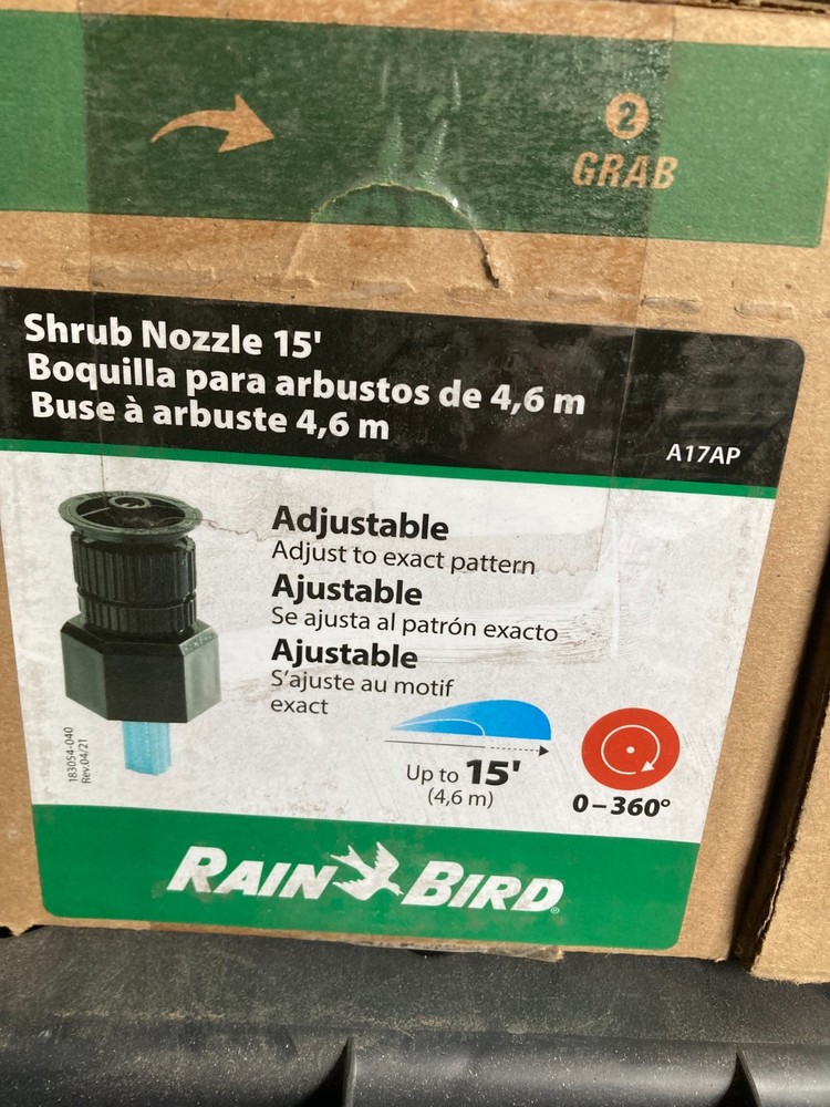 5 ~ Rain Bird Pop-Up Sprinkler Nozzle Shrub A17AP