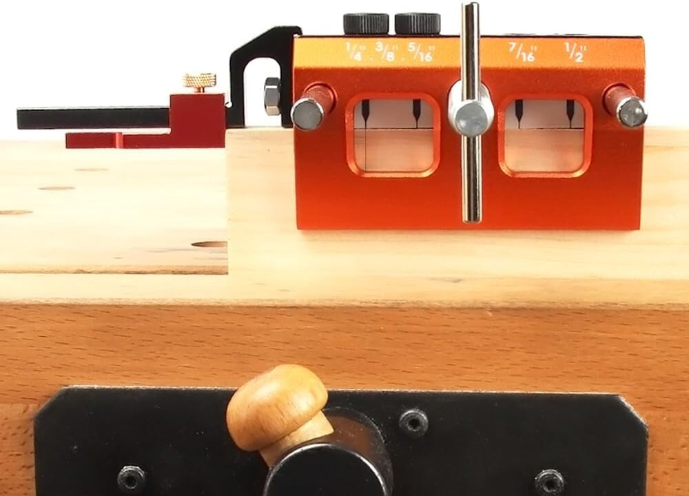 All-in-One Doweling Jig with Multiple Drill Sizes for Efficient Woodworking
