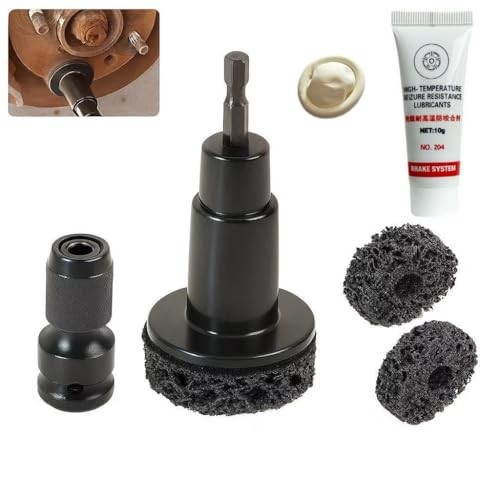 Wheel Hub Rust Removal Tool Kit – Includes 2 Replacement Discs, Copper Paste &
