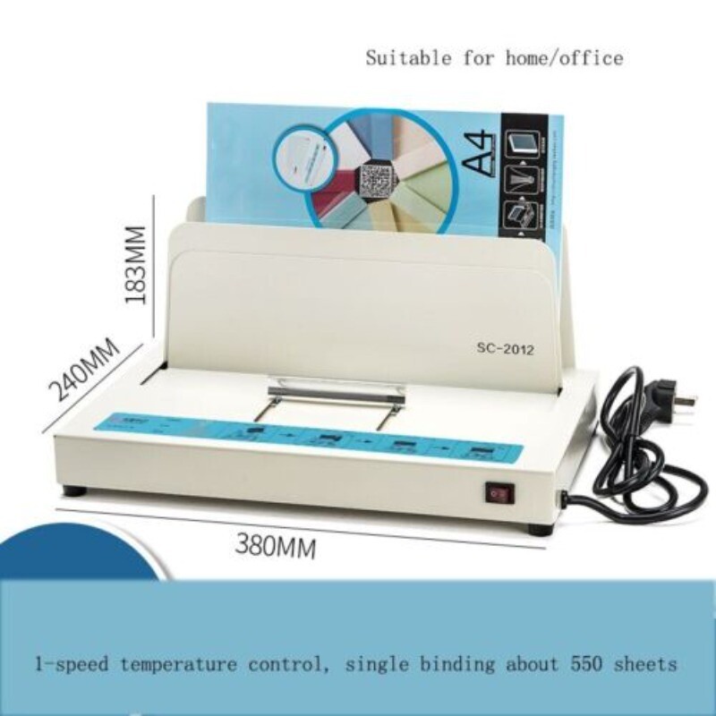 Hot Melt Binding Machine Contract Tender Certificate Glue Binding Machine