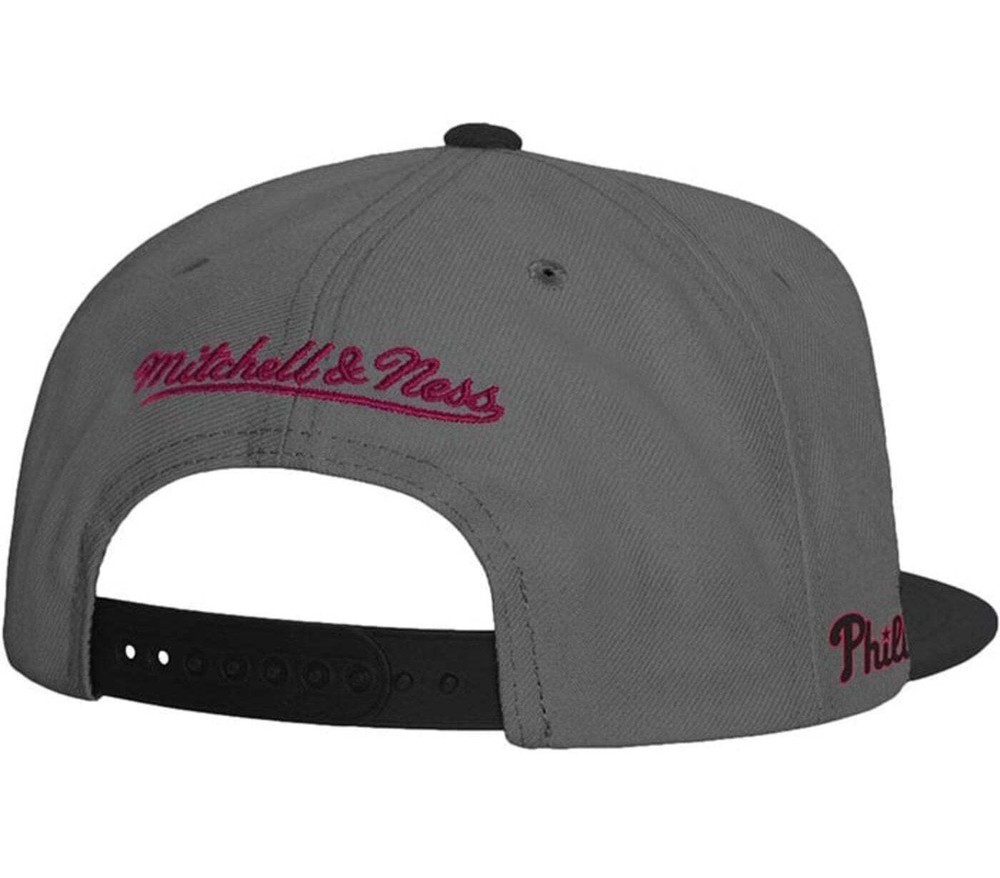 MENS MITCHELL & NESS MLB STORM FRONT SNAPBACK PHILLIES - GREY