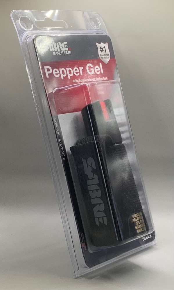 Sabre Black Pepper Spray-W/Quick-Release Key Ring