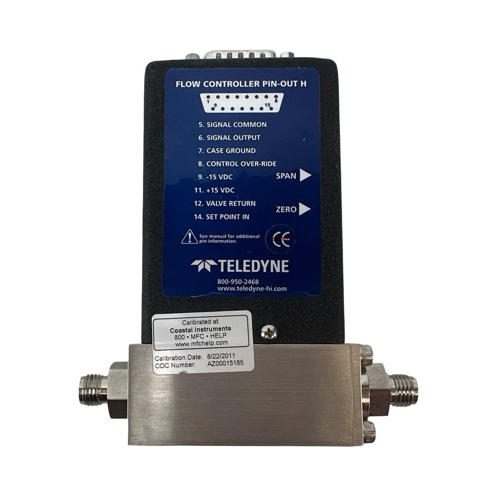 Teledyne Hastings model HFC-202 Mass Flow Controller Meter for Low Flow